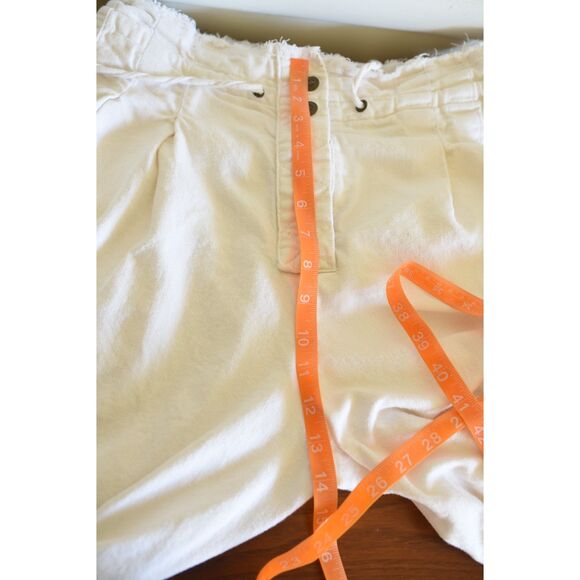 Every High Waisted Ivory White Denim Snap wide leg barrel jeans demin 14 - Picture 12 of 13